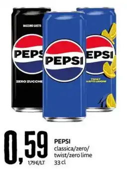 PRO7 Supermercati Pepsi classica/zero/twist/zero lime offerta