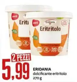 PRO7 Supermercati Eridania dolcificante eritritolo offerta