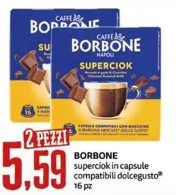 PRO7 Supermercati Borbone superciok in capsule offerta