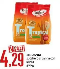 PRO7 Supermercati Eridania zucchero di canna con stevia offerta