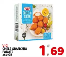 Il Centro Superstore Vici chele granchio panate offerta