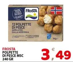 Il Centro Superstore Frosta polpette di pesce msc offerta