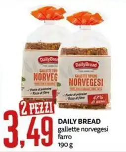 PRO7 Supermercati Daily Bread gallette norvegesi farro offerta