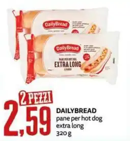 PRO7 Supermercati DailyBread pane per hot dog extra long offerta