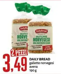 PRO7 Supermercati Daily Bread gallette norvegesi avena offerta