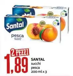 PRO7 Supermercati Santal succhi pesca offerta
