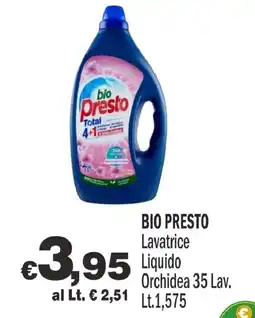 Primo Prezzo Bio Presto Lavatrice Liquido Orchidea offerta