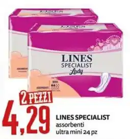PRO7 Supermercati Lines specialist lady assorbenti ultra mini offerta
