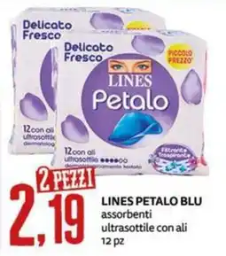 PRO7 Supermercati Lines petalo blu assorbenti offerta