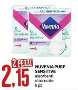 PRO7 Supermercati Nuvenia pure sensitive assorbenti ultra notte offerta