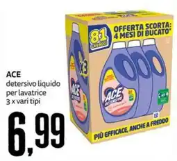 PRO7 Supermercati ACE detersivo liquido per lavatrice offerta