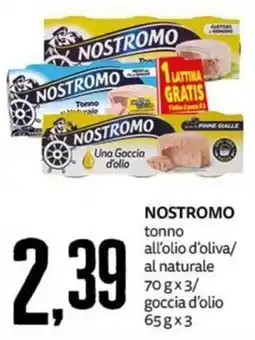 PRO7 Supermercati Nostromo tonno all'olio d'oliva offerta