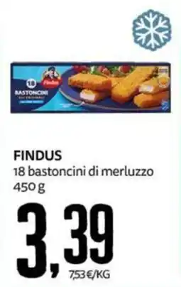 PRO7 Supermercati Findus bastoncini di merluzzo offerta