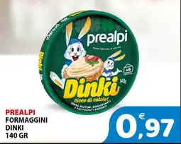 Il Centro Superstore Prealpi formaggini dinki offerta