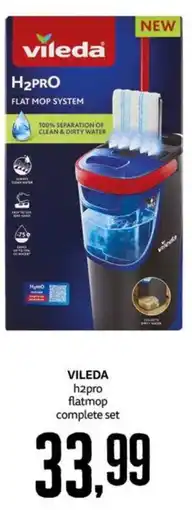 PRO7 Supermercati Vileda h2pro flatmop complete set offerta