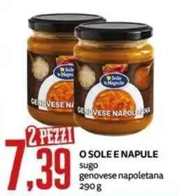 PRO7 Supermercati O Sole e Napule sugo genovese napoletana offerta