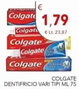 Diper Colgate dentifricio vari tipi offerta