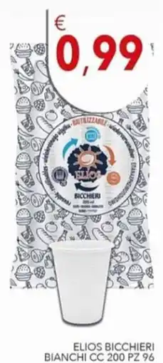 Diper Elios bicchieri bianchi cc offerta