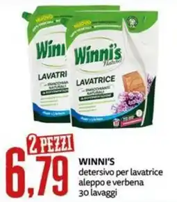 PRO7 Supermercati Winni's detersivo per lavatrice aleppo e verbena offerta