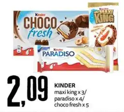 PRO7 Supermercati Kinder maxi king offerta