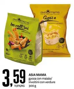 PRO7 Supermercati Asia Mama gyoza con maiale/involtini con verdure offerta