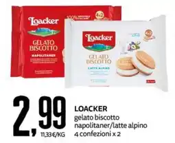 PRO7 Supermercati Loacker gelato biscotto offerta