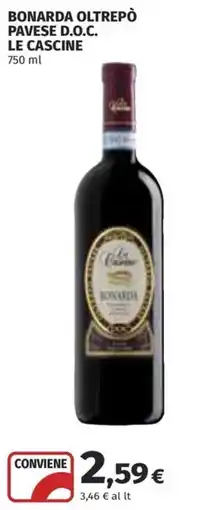 Coop Superstore Bonarda Oltrepò Pavese D.O.C. Le Cascine offerta