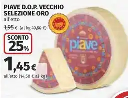 Coop Superstore Piave D.O.P. Vecchio Selezione Oro offerta