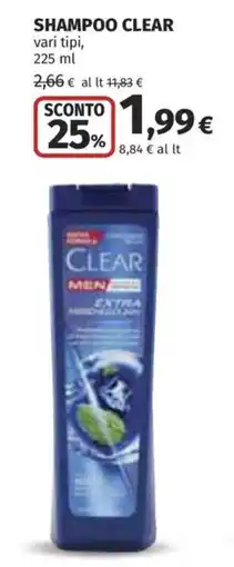 Coop Superstore Shampoo Clear Men offerta