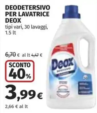 Deodetersivo per lavatrice Deox
