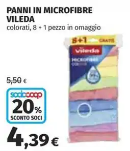 Coop Superstore Panni in microfibra Vileda colorati offerta