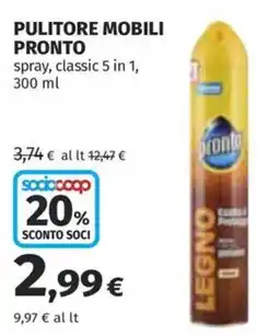 Coop Superstore Pulitore mobili pronto offerta
