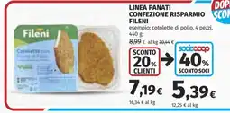 Coop Superstore Cotolette con Filetti di Pollo Fileni offerta