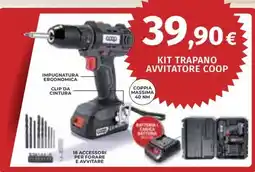 Coop Superstore Kit trapano avvitatore Coop offerta