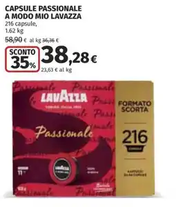 Coop Superstore Capsule passionale a modo mio Lavazza offerta