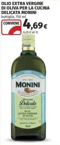 Coop Superstore Olio extra vergine di oliva delicata Monini offerta