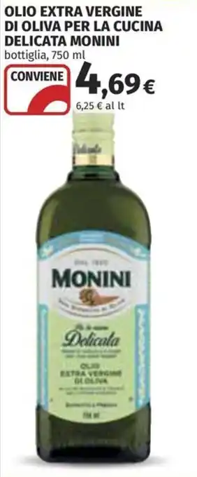 Olio extra vergine di oliva delicata Monini