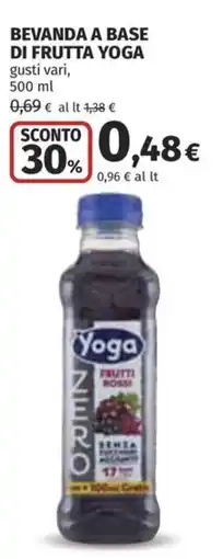 Coop Superstore Yoga frutti rossi zero offerta
