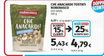 Che anacardi! tostati noberasco