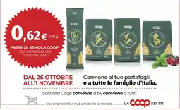 Coop Superstore Pasta di semola Coop offerta