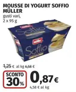 Coop Superstore Mousse di yogurt soffio Müller offerta