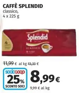 Coop Superstore Caffè Splendid classico offerta