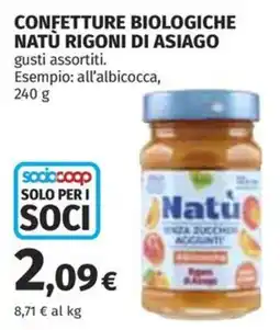 Coop Superstore Confetture biologiche Natù offerta