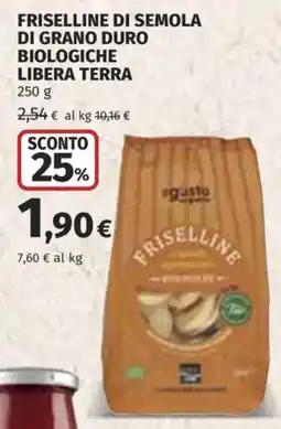 Coop Superstore Friselline di semola di grano duro biologiche libera terra offerta
