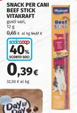 Coop Superstore Snack per cani beef stick vitakraft offerta