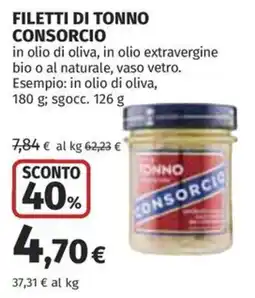 Coop Superstore Filetti di tonno consorcio offerta