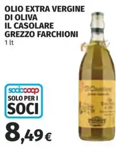 Coop Superstore Olio extra vergine di oliva il casolare grezzo farchioni offerta