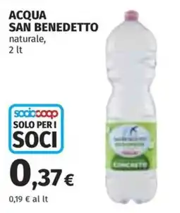 Coop Superstore Acqua San Benedetto naturale offerta