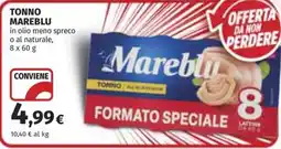 Coop Superstore Tonno Mareblu offerta