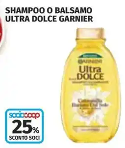 Coop Superstore Shampoo o balsamo ultra dolce garnier offerta